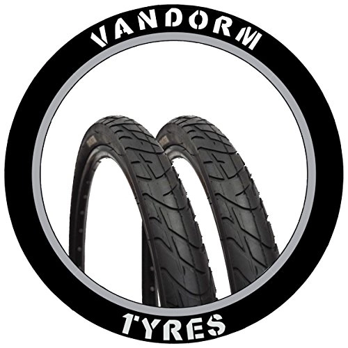 Mountain Bike Tyres : Vandorm PAIR of 26" Slick Tyre MTB Wind 195 26" x 1.95" Bike Tires