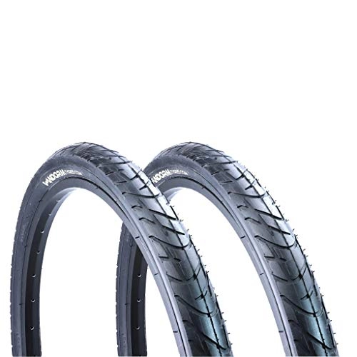Mountain Bike Tyres : Vandorm Pair of 26" Slick Tyre MTB Wind 195 26" x 1.95" Bike Tyres