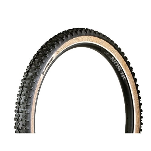 Mountain Bike Tyres : VEE Tire Co. Unisex - Adult Crown Gem MTB Trail-XC Tyres, Black with Skinwall Synthesis, 27.5 x 2.35