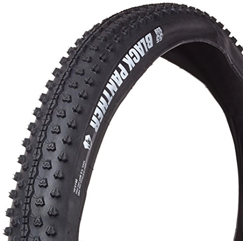 Mountain Bike Tyres : Vrede Stone Black Panther Bicycle Tyre Black 55 MTB Tyre 26x2.20)