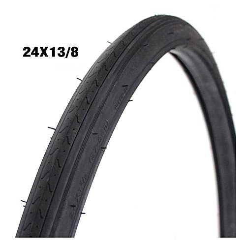 Mountain Bike Tyres : YUIOLIL Practical tires, 24 Inch Mountain Bike Inner Outer Tires, 24x1 3 / 8 (37-540) High Elastic Wear-resistant Tires, Silent Non-slip, for Multiple Terrain