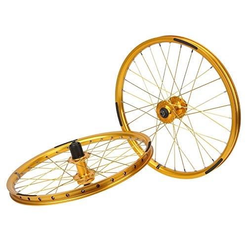 Mountain Bike Wheel : ? ? ? Mountain Bike Wheelset, 32 Holes Bicycle Wheelset Rims, Practical Stable Reliable BMX Wheel for 20inches 406 Tires Mountain Bike Cycling Accessory