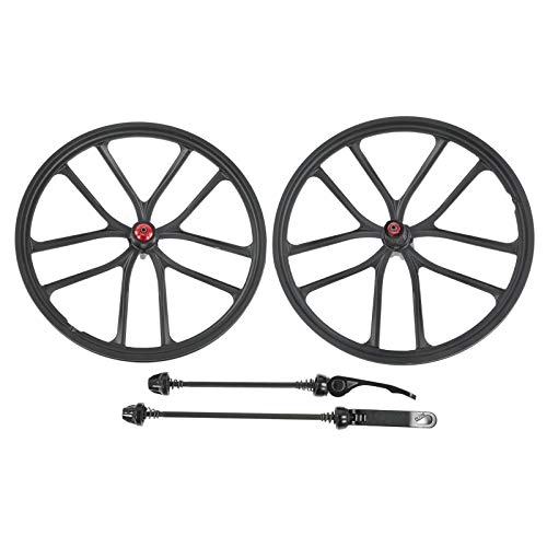 Mountain Bike Wheel : 20in Mountain Bike Disc Brake Wheelset, Bicycle Hub Integration Casette Wheelset Set with High Strength for Fixed Gear