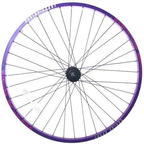 Mountain Bike Wheel : 24" DUNLOP SPORT PURPLE FRONT MOUNTAIN BIKE WHEEL BLACK SPOKES CHEAP