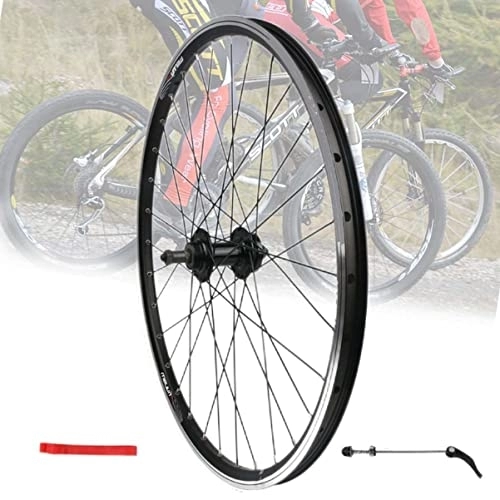 Mountain Bike Wheel : 24-inch Wheelset For Mountain Bike V / Disc Brake Quick Release Wheels 32 Spokes Rim Fit 6-9-Speed Rotary Folding Bicycle (Color : Rear wheel, Size : 24in Rotary)