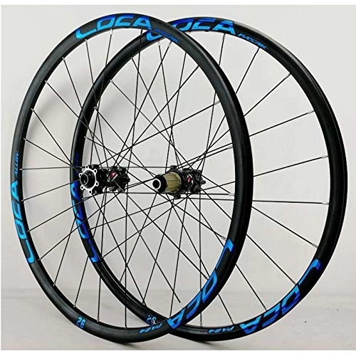 Mountain Bike Wheel : 26" 27.5" 29" 700C Bike Wheelset, Mountain Road MTB Bicycle Wheels, Thru Axle Ultralight Front / Rear Wheel Set Rim 8-12 Speed Disc Brake (Size : 27.5Inch)