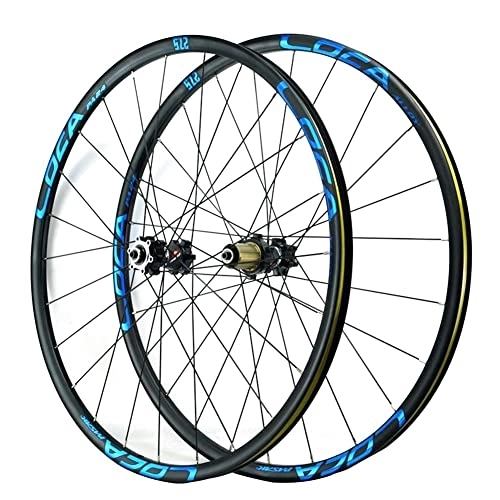 Mountain Bike Wheel : 26 27.5 29 Inch Mountain Bike Disc Brake Wheelset MTB Rim Bicycle Wheel Set Quick Release Hub For 7 / 8 / 9 / 10 / 11 / 12 Speed Cassette 1680g Blue (Size : 29'') (29)