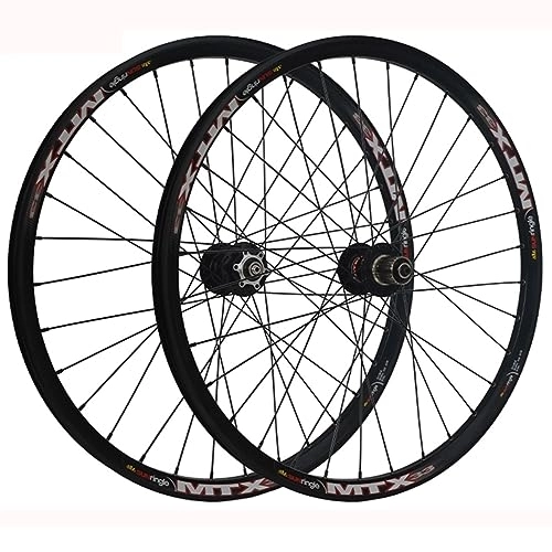 Mountain Bike Wheel : 26 / 27.5" Mountain Bike Wheelset Disc Brake Sealed Bearing Support 7-12 Speed Cassette Quick Release Wheel Set Front 100 * 9mm Rear 135 * 10mm (Size : 26inch)