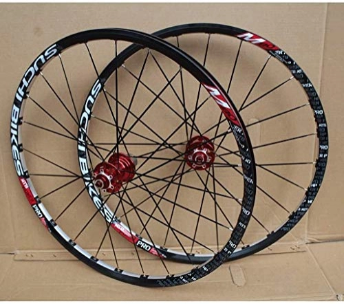 Mountain Bike Wheel : 26 Inch Bike Wheelset MTB Double Layer Rim Sealed Bearing Disc Brake Bicycle Wheels Quick Release 8-10 Speed Cassette Flywheel 24H Bike Wheelset