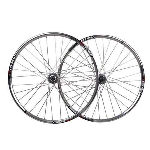 Mountain Bike Wheel : 26 Inch Mountain Bike Wheel, Disc Brake Wheel 32 Holes Aluminum Alloy Rim Stainless Steel Flat Spokes