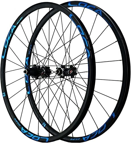 Mountain Bike Wheel : 26 Inch Mountain Bike Wheel Set With Dual Wall Disc Brakes, 24 Hole Hybrid Power / wheels, Suitable For 8-12 Speeds (Size : 29inch)