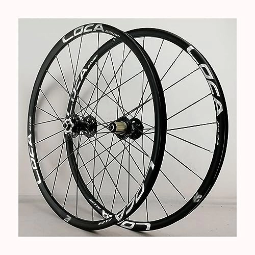 Mountain Bike Wheel : 26 Inch Mountain Bike Wheelset Ultra-light Rims Made Of Aluminum Disc Brake Flat Spokes Wheel Set Sealed Bearing Hubs Support 12 Speed Cassette QR (Color : E)