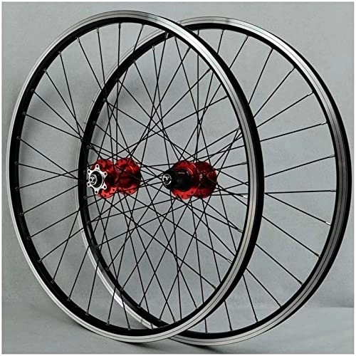 Mountain Bike Wheel : 26 inch MTB Bike Wheel Double-Walled Aluminum Alloy disc / V Brake Wheel Rim Rapid Release 32 Holes 7 / 8 / 9 / 10 Speed disc Wheels Wheel