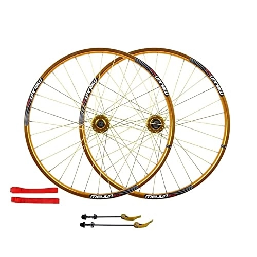 Mountain Bike Wheel : 26 Inch MTB Cycling Wheels Mountain Bike Wheelset, Alloy Double Wall Rim Disc Brake Compatible 7 8 9 10 Speed 32H QR Wheel