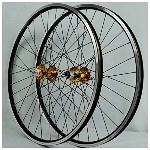 Mountain Bike Wheel : 26 inch MTB Wheelset 32 Spoke Handmade Standard Bicycle Rim Mountain Bike Front & Rear Wheel Disc / Rim Brake Cassette 7-11 Speed QR Sealed Bearing Hubs