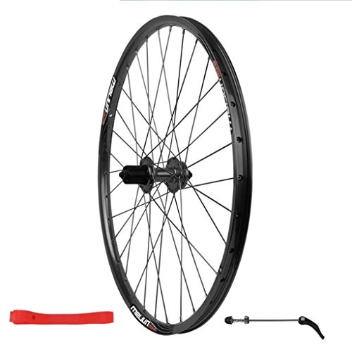 Mountain Bike Wheel : 26" Mountain Bike Rear Wheel 7, 8, 9, 10 Speed Freewheel Disc Brake (Color : Black)