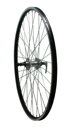 Mountain Bike Wheel : 26" Mountain Bike Screw-On Quando Hub Alloy Rear Quick Release Black CNC Wheel