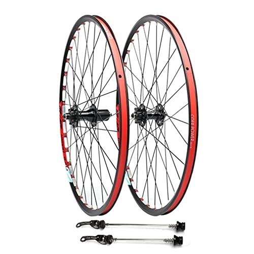 Mountain Bike Wheel : 26" Mountain Bike Wheelset MTB Rim 32H Disc Brake Bicycle Wheels Quick Release QR Hub For 7 / 8 / 9 / 10 / 11 Speed Cassette 1850g