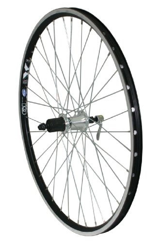 Mountain Bike Wheel : 26" Rigida X Star Alloy MTB Q / R Black Double Wall CNC Rim Shimano Hub REAR Wheel