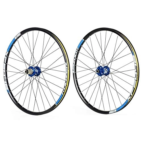 Mountain Bike Wheel : 27.5 Inch Bike Wheelset, Double Wall MTB Rim Quick Release Disc Brake 29 Inch Mountain Cycling Wheels Hole Disc 7 8 9 10 Speed (Size : 26inch)