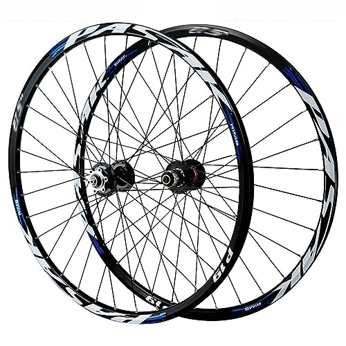 Mountain Bike Wheel : 27.5 Inch Mountain Bike Wheelset Disc Brake Rims Sealed Bearing Hubs Support 7-11 Speed Cassette QR Wheel Set Front 100mm Rear 135mm (Color : F)