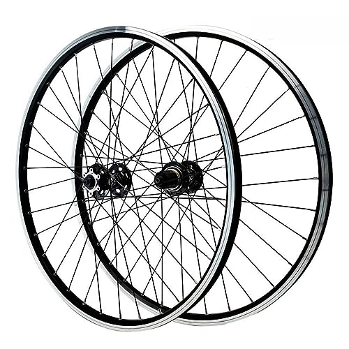 Mountain Bike Wheel : 27.5" Mountain Bike Wheelset V-brake Disc Brake Dual-purpose Rims Sealed Bearing Hubs Support 8 / 9 / 10 / 11 / 12 Speed Cassette QR Wheel Set (Color : B)