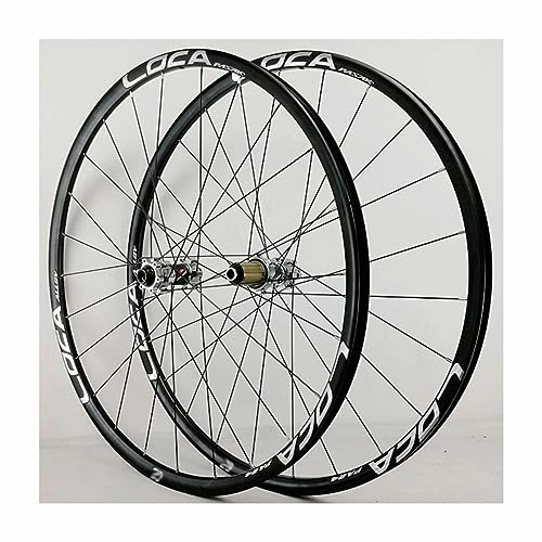 Mountain Bike Wheel : 29 Inch Mountain Bike Wheelset Disc Brake Rims Sealed Bearing Hubs Support 8-12 Speed Cassette Thru Axle Wheel Set Front 15 * 100mm Rear 12 * 142mm (Color : D)
