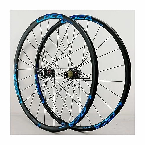 Mountain Bike Wheel : 29 Inch Mountain Bike Wheelset Disc Brake Rims Sealed Bearing Hubs Support 8-12 Speed Cassette Thru Axle Wheel Set Front 15 * 100mm Rear 12 * 142mm (Color : F)