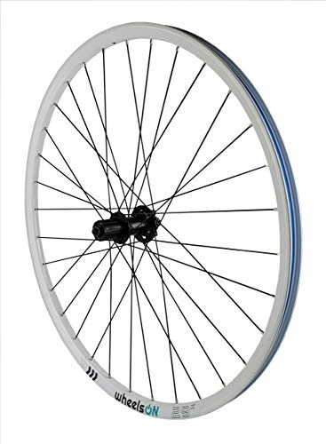 Mountain Bike Wheel : 29er Rear Wheel Mountain Bike for 8 / 9 / 10 Speed Cassette White Quick Release