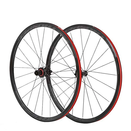Mountain Bike Wheel : 700c Mountain Bike Wheel Set 8 / 9 / 10 / 11 Speed Freewheel Speed Disc Brake (Color : Red)