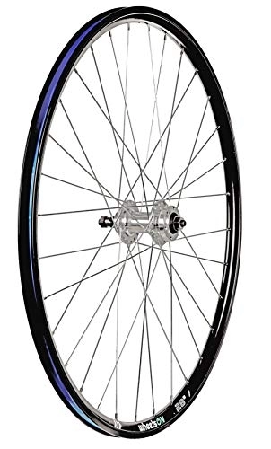 Mountain Bike Wheel : 700c Rear Wheel Mountain Bike QR Disc 5 / 6 / 7 speed 32H Black / Silver Spokes