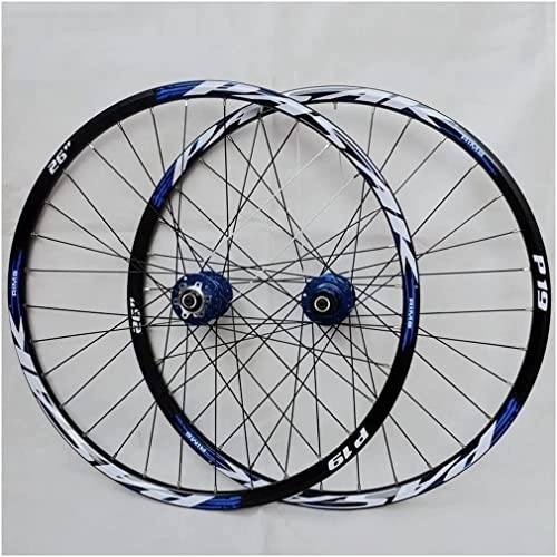 Mountain Bike Wheel : Aluminum Alloy Mountain Bike Wheels With 26 / 27.5 / 29 Inch Rim Disc Brakes, Suitable For 7-11 Speeds In Blue Wheelsets (Size : 29 INCH)