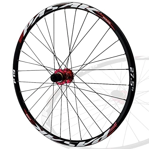 Mountain Bike Wheel : Asiacreate 26 / 27.5 / 29" MTB Rear Wheel Quick Release Disc Brakes 24H Rim Mountain Bike Wheel 4 Sealed Bearings Hub Fit 8-12 Speed Cassette (Color : Red, Size : 29'')