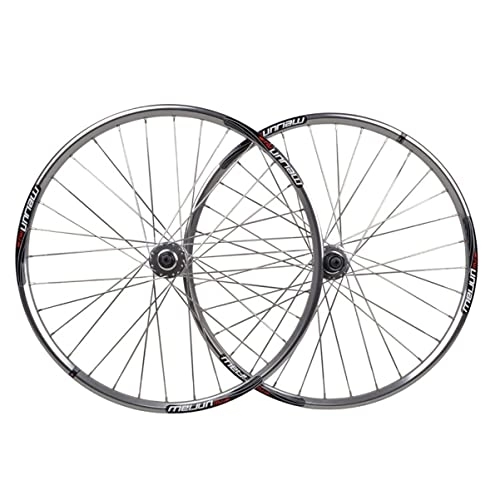 Mountain Bike Wheel : Asiacreate 26 Inch Bike Wheelset Quick Release Mountain Bike Wheel Ball Bearing Hub Aluminum Alloy 32 H Rim Support 7-8-9 Speed Cassette (Color : 26'' Silver)