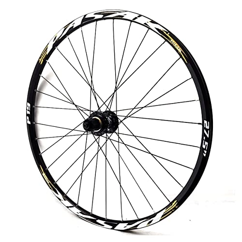 Mountain Bike Wheel : Asiacreate Bicycle Wheel 26 27.5 29'' Mountain Bike Rear Wheel 24 Spokes Rim Quick Release Disc Brake Hubs For 8-12 Speed Cassette (Color : Gold, Size : 27.5in)