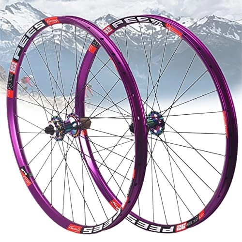 Mountain Bike Wheel : Asiacreate Cycle Wheel 26 / 27.5 / 29in Mountain Bike Wheelset QR Sealed Bearing Disc Brake 8 / 9 / 10 / 11 / 12 Speed Cassette MTB Front And Rear Wheel Wheelset (Color : Colorful, Size : 29'')