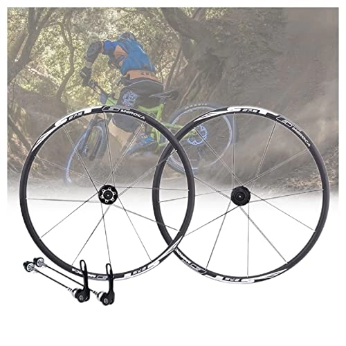 Mountain Bike Wheel : Asiacreate Mountain Bike Wheel 26 / 27.5" Quick Release Rim Sealed Bearing Disc Brake Double Layer MTB Wheelset For 8-11 Speed (Color : Black, Size : 26'')