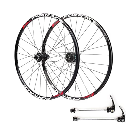 Mountain Bike Wheel : Asiacreate Mountain Bike Wheelset 26 / 27.5'' Disc Brake Wheels QR Rims Sealed Bearing Carbon Fiber Hub 7 8 9 10 11 Speed Cassette Bicycle Wheel (Color : Black, Size : 27.5'')