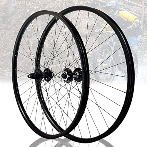 Mountain Bike Wheel : Asiacreate MTB Wheelset 27.5 / 29 In Through Axle Mountain Bike Wheel 32 Spokes Disc Brake Aluminium Alloy Rim XD Fit 8 / 9 / 10 / 11 / 12 Speed (Color : Front 15x110mm, Size : 29'')