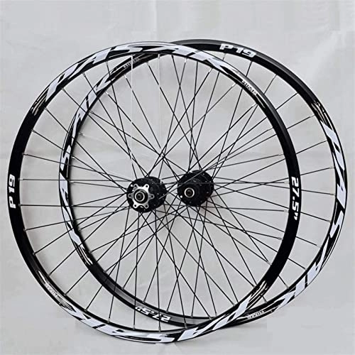 Mountain Bike Wheel : AWJ 26 / 27.5 / 29 Inch MTB Cycling Wheels, Quick Release Bicycle Front / Rear Wheel Disc Brake Double Wall 32 Hole 7-11 Speed Wheel