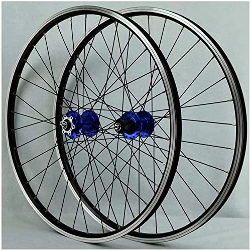 Mountain Bike Wheel : AWJ 26 inch Bicycle Wheels Rear V-Brakes, Hollow Rim MTB Disc Brake Rapid Release 32 Holes 7 8 9 10 Speed ?Disc Wheel