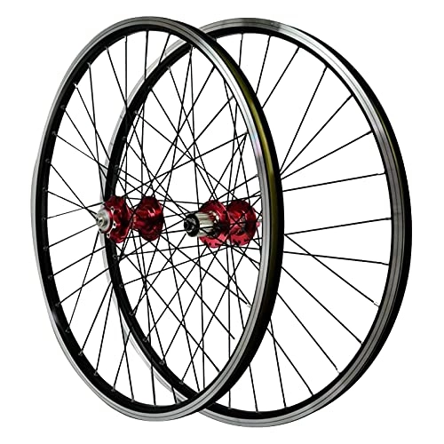 Mountain Bike Wheel : AWJ 26-inch Bike Wheels, Front 2 Rear 4 Bearing Hub Disc Brake V Brake 32H 7 / 8 / 9 / 10 / 11 Speed Freewheel Mountain Bike Wheels