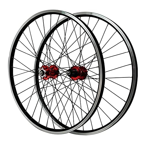 Mountain Bike Wheel : AWJ 26in Cycling Wheels, Front 2 Rear 4 Bearing Disc Brake V Brake 7-11 Speed Flywheel Mountain Bike Wheels
