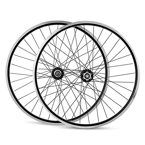 Mountain Bike Wheel : AWJ Bike Wheels 26 27.5 29inch Mountain Bike Wheelset Front 2 Rear 4 Bearing Hub Disc / V Brake 7 8 9 10 11 Speed Cassette Flywheel 32H