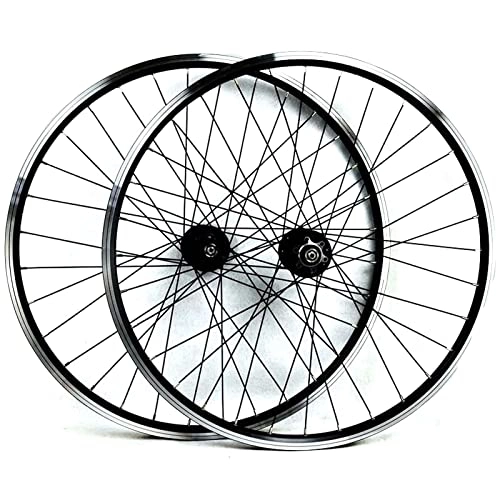 Mountain Bike Wheel : AWJ Bike Wheels Quick Release MTB Bicycle Wheelset 26inch Bike Cycling Rim Mountain Bike Wheel 32H Disc / V- Brake Rim 7-11speed Cassette Hub Sealed Bearing 6 Pawls