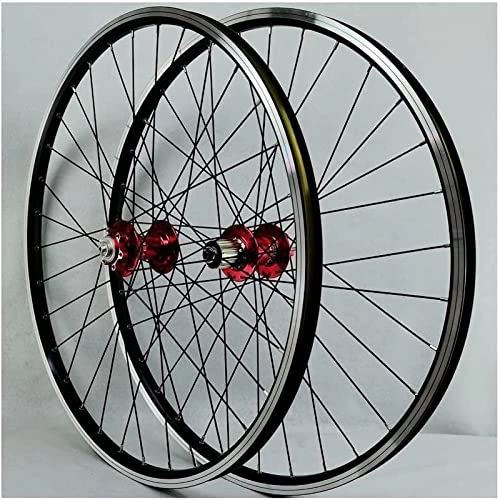 Mountain Bike Wheel : AWJ MTB Cycling Wheelset, 26" 27.5" 29" Disc Brake / V Brake Bike Rim First 2 and Rear 4 Sealed Bearing for 7-10 Speed Cassette Wheel