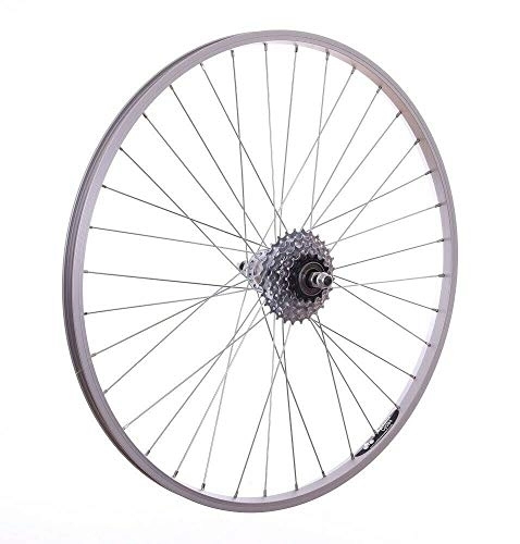 Mountain Bike Wheel : Baldwins 26" Alloy REAR Mountain Bike Wheel & 5 SPEED FREEWHEEL Bicycle MTB