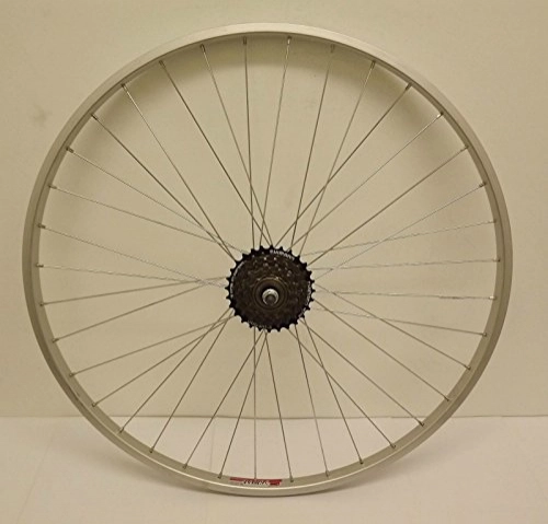 Mountain Bike Wheel : Baldwins 26 " Alloy REAR Mountain Bike Wheel & 6 SPEED SHIMANO FREEWHEEL Bicycle MTB