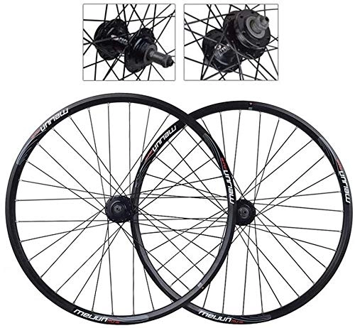 Mountain Bike Wheel : Bicycle Wheel Bike Wheel 20 / 26 Inch Bike Wheelset MTB Bicycle Rear Wheel Double Walled Aluminum Alloy Mountain Bike Wheels Disc Brake Quick Release Bicycle (Color : 20in)