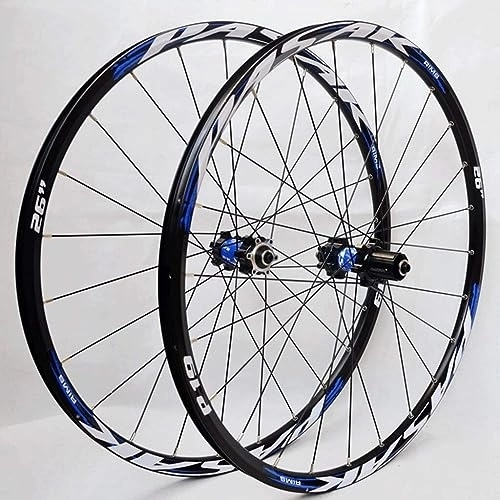 Mountain Bike Wheel : Bicycle Wheel Set 26 / 27.5 Inch Mountain Bike Wheels Double Wall Rims Box Hub Sealed Bearings Disc Brakes 7-11 Speeds